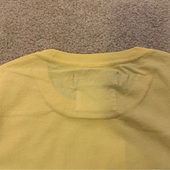 Purple Brand Yellow Long Sleeve T-Shirt 100% Cotton Mens Size Small S - Picture 8 of 10